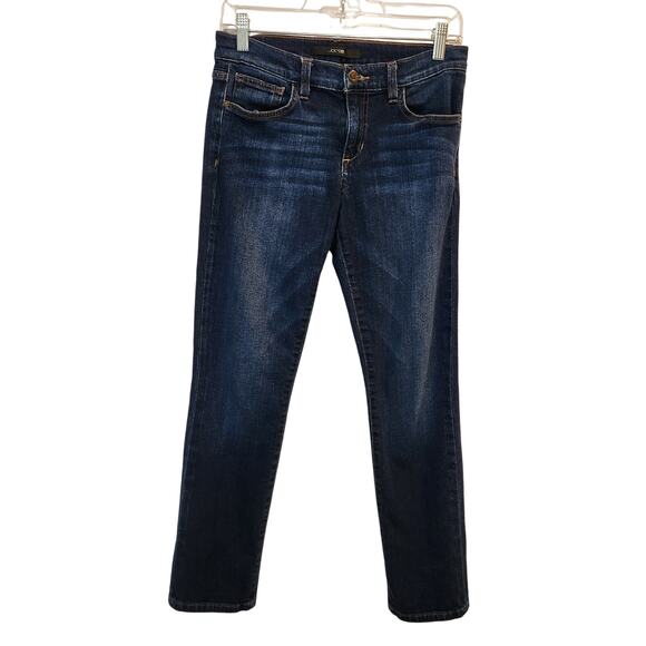 Joe's Jeans Blue Dark Denim Mid Rise Classic Casual Ankle Skinny Jeans Size 27 - Picture 1 of 9